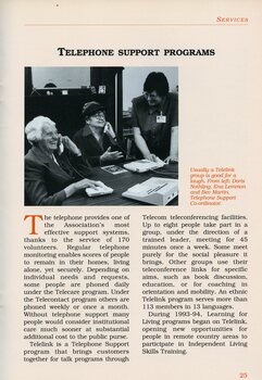 Doris Nothling, Ena Lemmon and Bev Martin during a Telelink group.