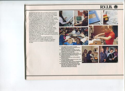 Images of tactile diagrams, reading Braille, preparing a coffee and a University graduate with Margaret Fialides