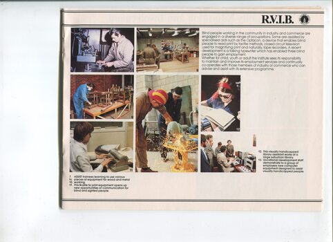 People operating sanding, cutting and metal working equipment, using a Perkins and a computer