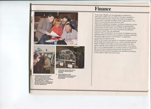 Trudy Simms, Denzil Howson, Kirk Alexander & Bud Tingwell, Royal Show display, a volunteer bus driver and passenger