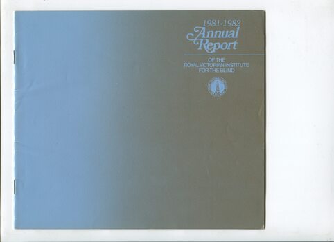 Blue and grey front cover with blue writing