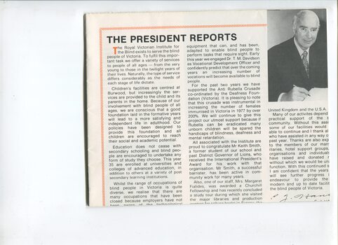 Portrait of E.J. Hanlon and President's report