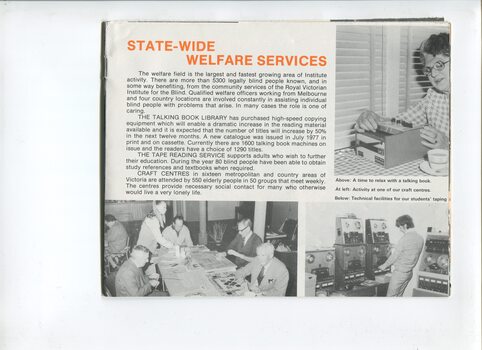 Overview of vocational development and images of people undertaking switchboard, electrical wiring and woodwork