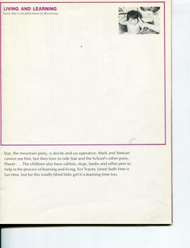 Description of previous image: Star the pony is adored by Mark and Stewart, whilst at top of the page Tracey enjoys her bath time