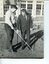 Gary Davies learns to use his long cane with the help from an instructor