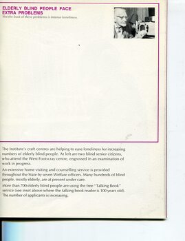 An elderly person listens to a Clarke & Smith Talking Book cartridge player