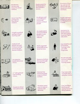 List of services and facilities available