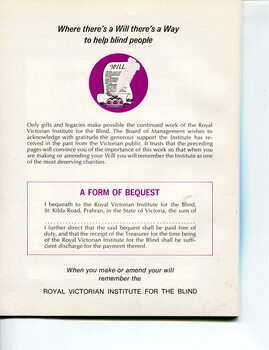 Information on how to leave a bequest