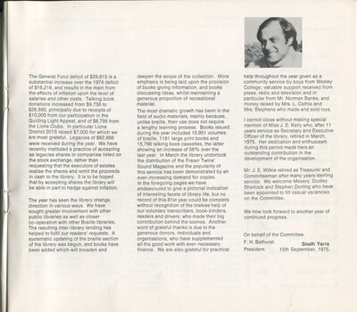 President's report with portrait of man in roll neck jumper