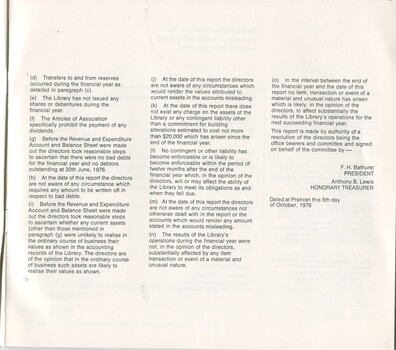 Notes to and forming part of the accounts