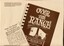 Front cover of 'Over the Range' cookbook and newspaper clipping