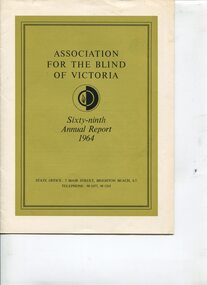 Green front cover with black outline of AFB logo of circle halves in alternate black and clear