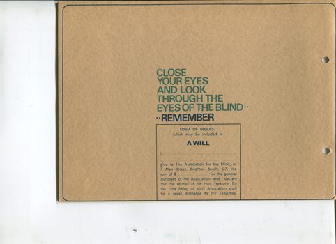 How to make a Bequest in your will information