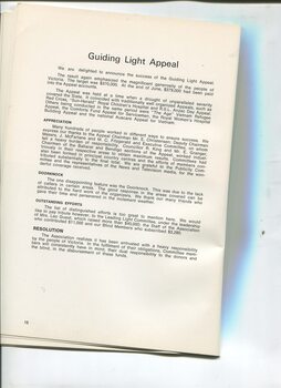 Update on Guiding Light Appeal and achievement of more than target