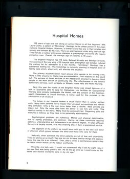 Overview of Hospital services and update on each