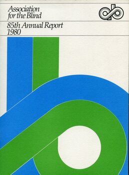Green and blue stylised b shape