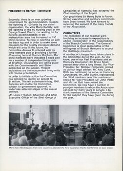 Audience facing a speaker at the First Australian Pacific Conference on Low Vision