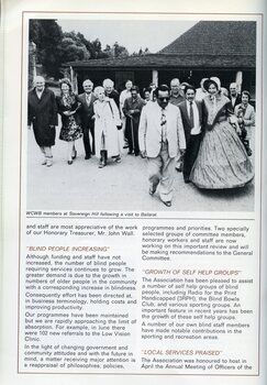 World Council for Welfare of Blind members visit Sovereign Hill with a guide