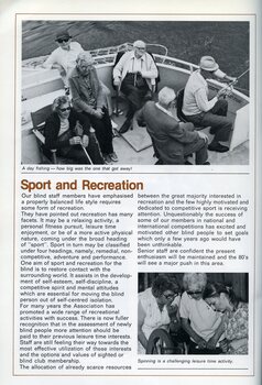 Six members enjoy a fishing boat trip.  A lady shows two members the spinning wheel.