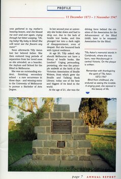 Tilly Aston memorial in Carisbrook.