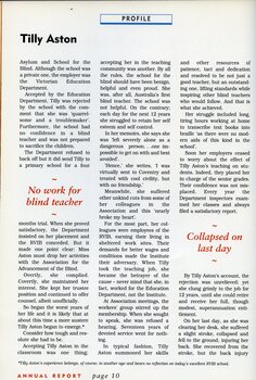 Continuance of Tilly Aston story.