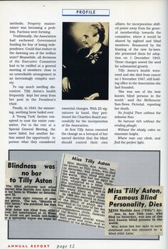 Portrait of Tilly Aston in the 1930-1940s wearing her Coronation Medals.