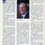 Treasurer's report with portrait of Graham Upton