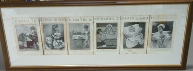 Photographs showing blind children at various ages