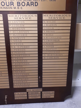 Board with rows of etched plates taken from various angles