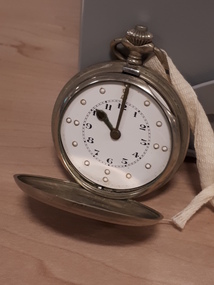 Object, Silver pocket watch with Braille markers