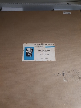 RNIB 'Instructional Compass" label on box
