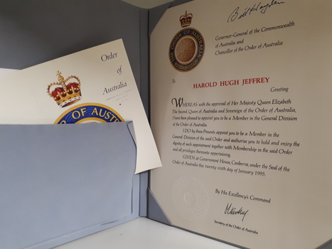 Folder with letter and three booklets
