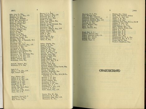 Life Governorships awarded – a consecutive list