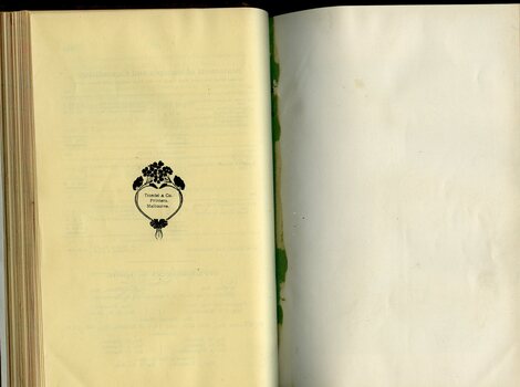 Printers mark on last page of report