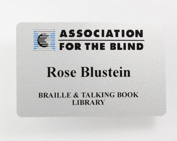 Print on acrylic badge with AFB logo