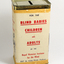 Rectangular tin with paper label badly damaged