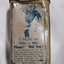 Metal rectangular box with images and writing printed on side