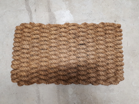 Plain coir floor mat made by RVIB workers