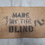 Reverse of printed bristle floor mat made by RVIB workers