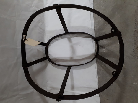 Metal basket mould for weaving