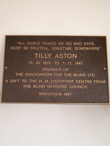 Image, Tilly Aston - H.M. Lightfoot Centre, 1991