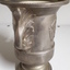 Silver candle holder with embellished detail