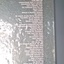 Stippled glass plaque with donor names