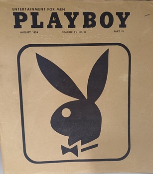 Brown paper cover with title at top and bunny wearing a bow tie
