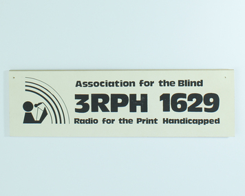 Association for the Blind 3RPH sign