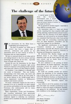 President's report with portrait of John Moule