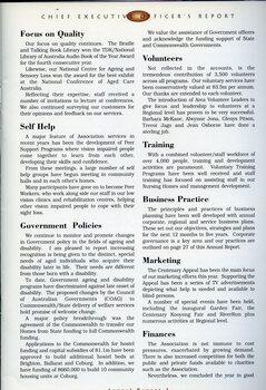 Continuance of CEO report