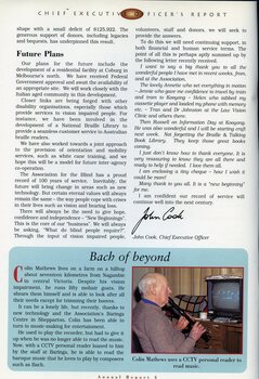 Colin Mathews uses a CCTV to read music and play the recorder in his lounge room.