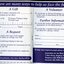 Donation card inserted into the annual report.