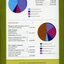 Pie charts showing income and expenditure.